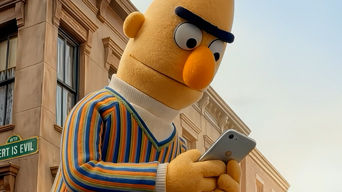 Bert is Evil AI parody short, Wrecking Ball