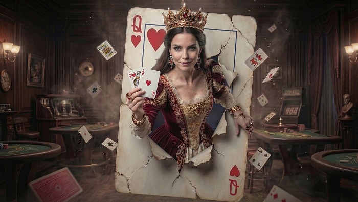 Bicycle Playing Cards AI brand spot, character-driven, Wrecking Ball