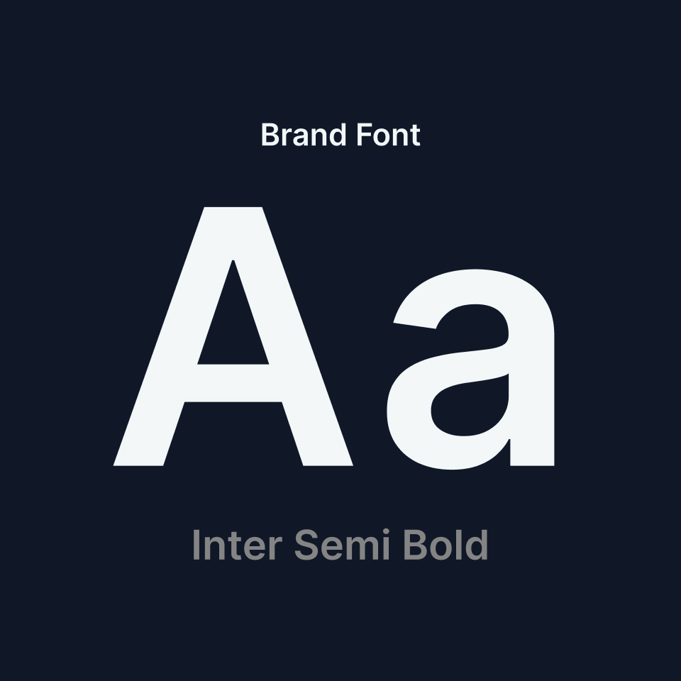 Human Amplification Index brand font specimen for Inter Semi Bold